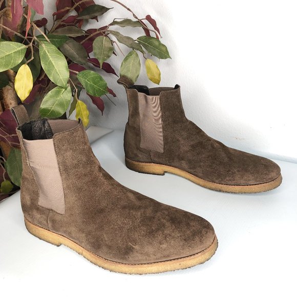 All Saints Other - Allsaints Rhett Chelsea Boot Slip On Suede Leather Brown Men's US 12 / 45 EU